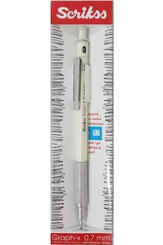 Scrikss Graph x Versatil Kalem Metal 0.7 Mm Beyaz
