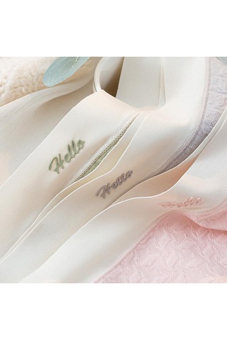 Badem Traceless Lace Nefes Alabilir Kadın Orta Bel Külot Kadın Yumuşak Ve Nazik Moda İç Çamaşırı Açık Bej