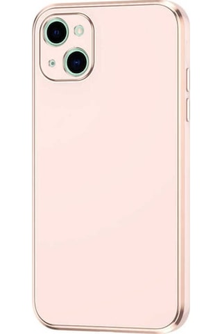 Apple Uyumlu iPhone 13 Kılıf Zore Bark Kapak Rose Gold