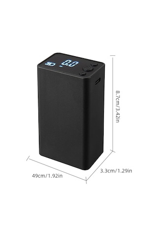 Geeksen Spor Topları İçin Elektrikli Hızlı Şişirici - Siyah - 0-18psi Basınç - 2000mah Pil