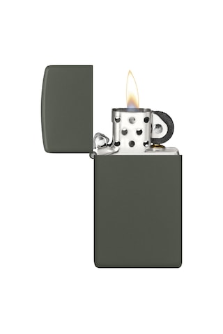 Zippo 1627 Slim Green Matte Çakmak - 1627-108598