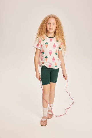 Luess Kız Çocuk Dondurma Desenli İkili Takım-yeşil Yeşil