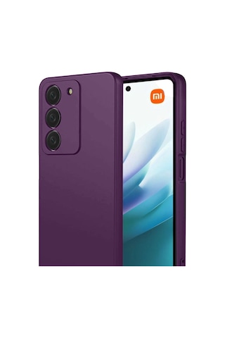 Xiaomi Redmi 15 4g Kılıf Biye Yumuşak Silikon Case Mürdüm