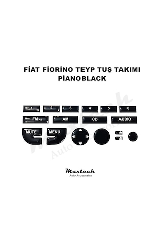 Fiat Fiorino Teyp Tuş Takımı Pianoblack
