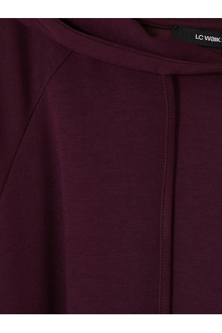 Lcw Curve Bordo Büyük Beden Kadın Hoodie