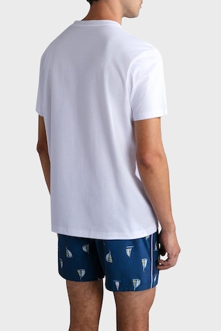 Paul & Shark Erkek T Shirt 24411073 010 Beyaz Beyaz