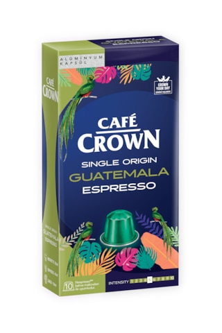 Single Origin Espresso Guatemala Kapsül Kahve 10 Adet 5,2gr Nespresso Uyumlu Alüminyum Kapsül Kahve