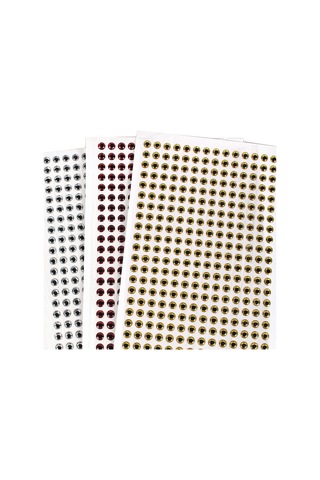 Tenfowee 600 Adet 7mm Epoksi 3d Balık Yemi Göz Sticker - Altın, Gümüş, Kırmızı Her Renk 200 Adet - Balıkları Çekici Dıy Uygulama