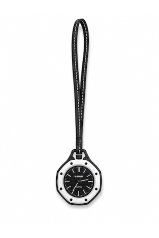 Duostyle 2'si 1 Arada Analog Kol Saati Ve Çanta Saati Silikon Kordonlu Unisex Siyah