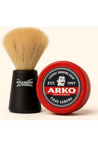Arko Tıraş Sabunu 150 ML + Wilkinson Sword Tıraş Fırçası