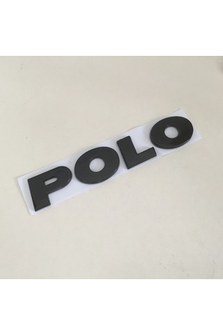 Gümüş-adet 3d Abs Polo Araba Arka Tampon Gövde Mektup Amblem Etiket Rozet Çıkartması Araba Şekillendirici