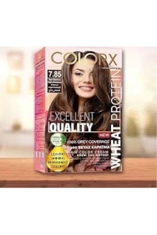 Colorx Saç Boyası Set - 7.85 Açık Kestane
