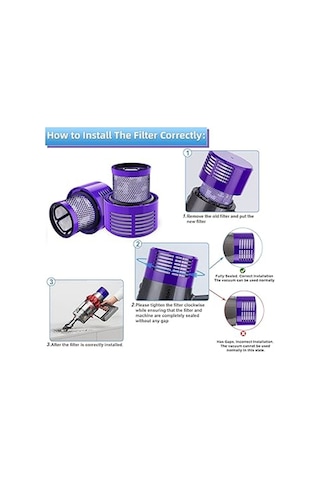 Dyson V10 Sv12 Cyclone Uyumlu Hepa Filtre 1 Adet