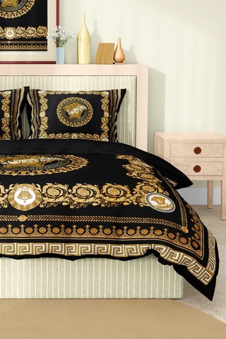 Marka Nevresim Takımı Çift Kişilik Pamuklu Saten Kumaş 6 Parça 3d Dijital Baskı Duvet Cover Set Model No:108 Renkli