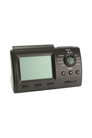 Bloomnest Lebıhmurah Bf282 Dijital Otomatik Ezan Saati, Namaz Vakti Ve Kıble Gösteren Müslüman Saati Siyah