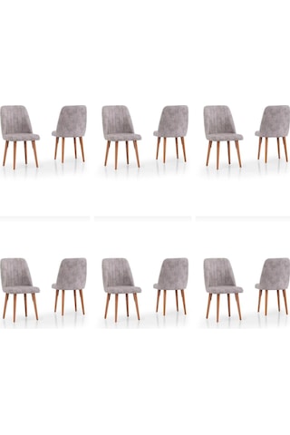 Yonga Concept Karegold Sandalye 6 Adet Açık Gri