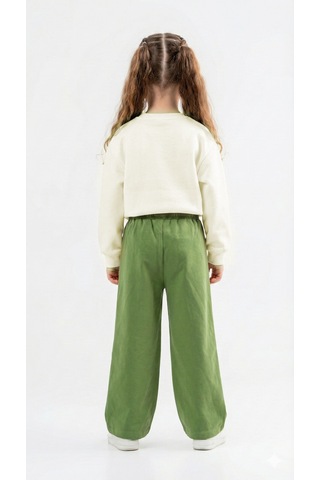 Xo Kids Kız Çocuk 2li Kombin Takım 8-14 Yaş Set0393 Yeşil