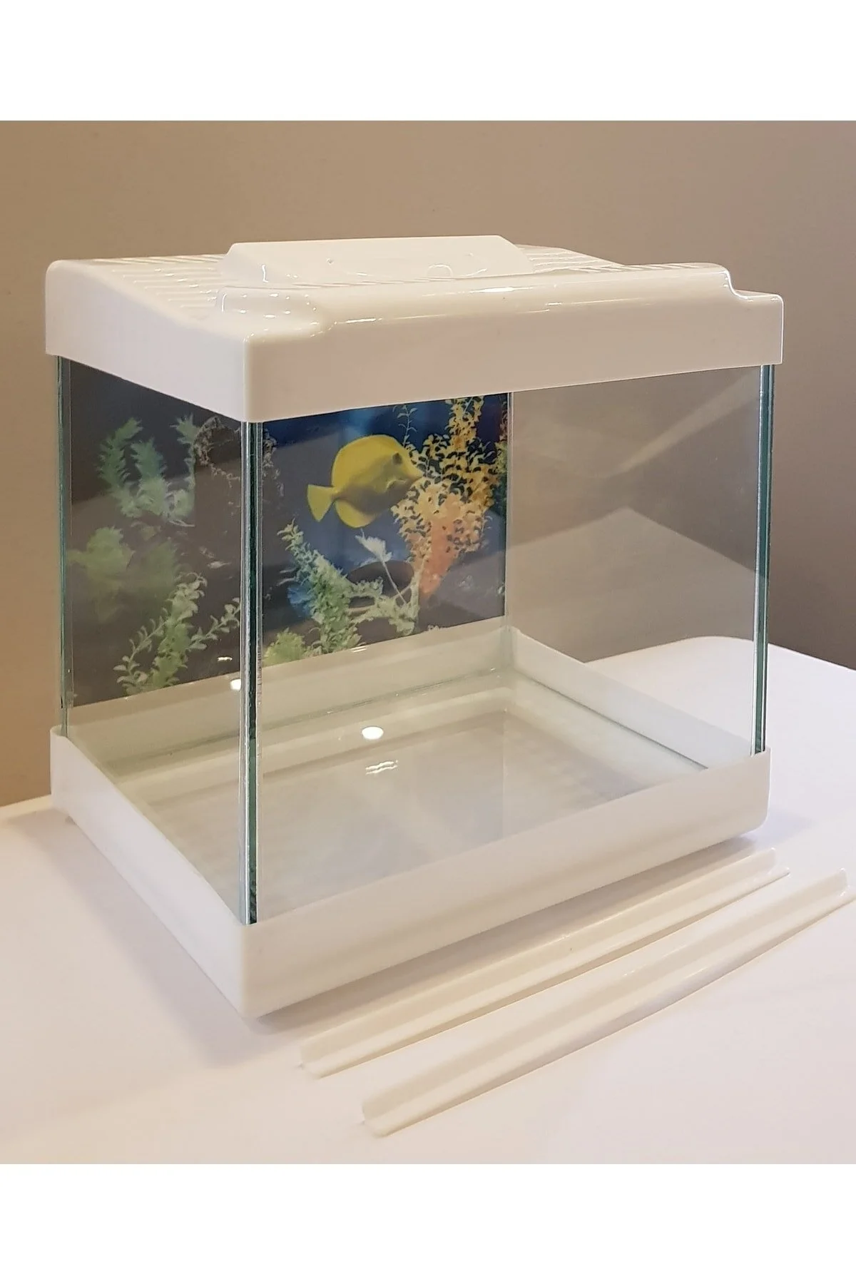 Mini Akvaryum 20cm Beyaz