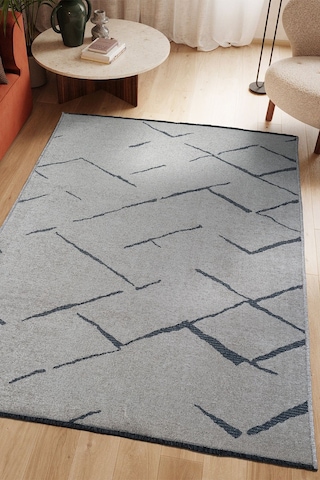 Modern Desenli Yıkanabilir Şönil Dokuma Saçaklı Kaymaz Taban Salon Mutfak Halı Kilim Renkli