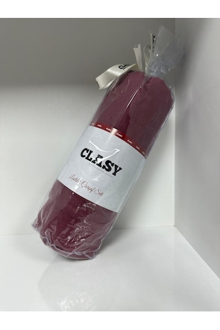 Clasy Ranforce Lastikli Çarşaf Seti Tek Kişilik Düz Bordo