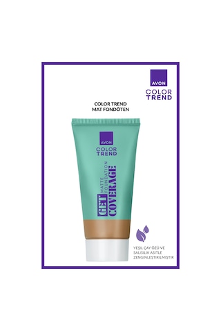 Avon Color Trend Mat Fondöten 42g Caramel