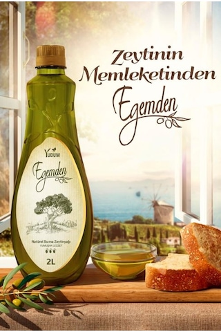 Yudum Naturel Sızma Zeytinyağı Yumuşak Lezzet Pet 2 L
