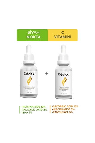 Siyah Nokta Gözenek Sıkılaştırıcı Ve C Vitamini 2'li Bakım Seti