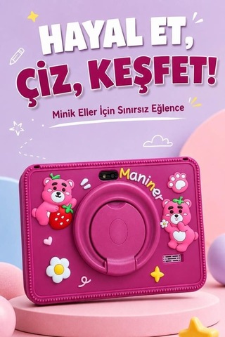 Hobi Gereci Miniklere Özel Taşınabilir Maniner Eğitici Tablet 4gb 128gb Kılıf Hediyeli M7