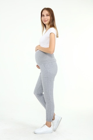 Luvmabelly Myra8091 - Gri Hamile Jogger Eşofman