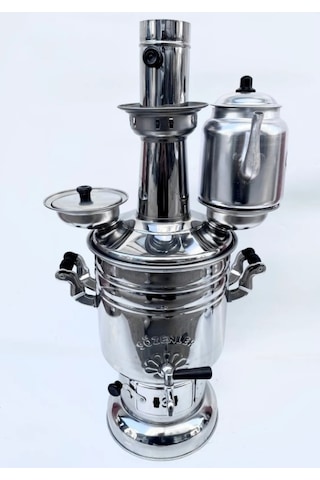 Sözenler MASS 6 L Demlikli Kömürlü Semaver