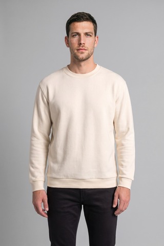 Defacto Relax Fıt Bisiklet Yaka Polar Basic Sweatshirt F3685ax26wner140 Ekru-er140