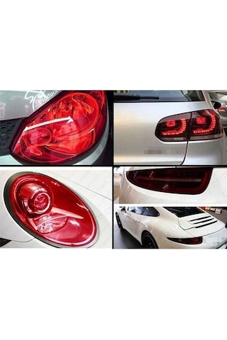 Far Stop Filmi Far Folyosu Kırmızı Far Çizik Çizilme Engelleyici Folyo 100cm X 30cm