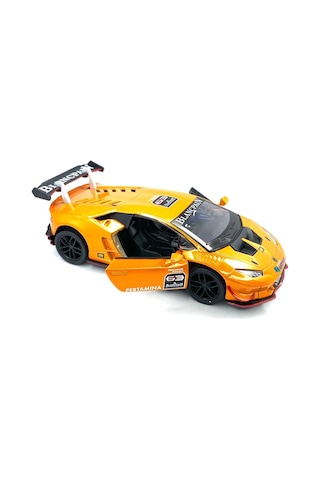 Kinsmart Lamborghini Huracan Lp620-2 Super Trofeo Çek Bırak sarı