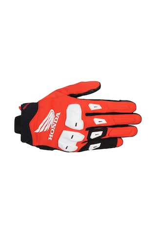 Alpinestars Honda Sp X 3 Korumalı Motosiklet Eldiveni Kırmızı Beyaz Siyah