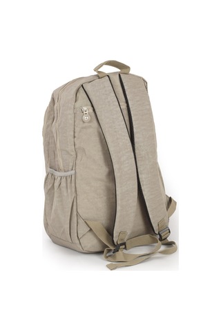 571 Krinkıl / Klinkır Su Geçirmez Hafif Çok Gözlü Spor, Seyahat, Okul, Laptop Sırt Çantası Bej 1d Bej