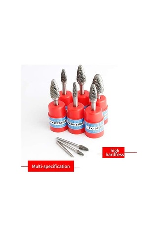 Karbür Metal Ahşap İşleme Ahşap Oyma Taşlama Kafası Çift Yuva Tungsten Çelik Ftype Kavisli Yuvarlak Kafa Döner Sıkıcı Kesici Fx1625m06