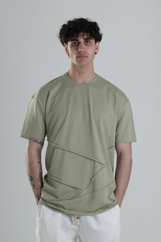 Cocopelli Yes İl Halat Detaylı Tasarım T-shirt Coc1849 Siyah