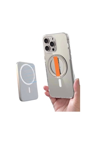 Magsafe Battery Pack Powerbank Kablosuz Şarj 5.000 Mah Çok Renkli