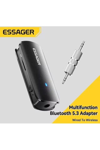 Bt09 Bluetooth 5.3 Araç Kiti Çok Fonsiyonlu 3.5mm Ses Aux Jack