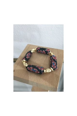 Gol Detaylı Lastikli Model Bileklik - Model 926 Çok Renkli