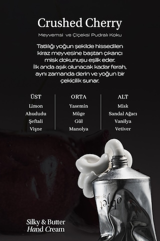 Kırışıklık Karşıtı Nemlendirici El Kremi Objet By Kundal Silky & Buttery Hand Cream Crushed Cherry