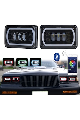 Akıllı Sis Lambası Kare 5inç Set 12-32v / Lass307