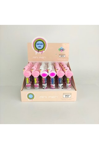 Kuğu Başlıklı 4 Renk Tükenmez Kalem Beyaz