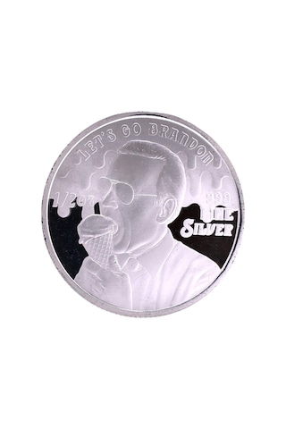 AgaKulche FJB Lets Go Brandon Gümüş Sikke Coin