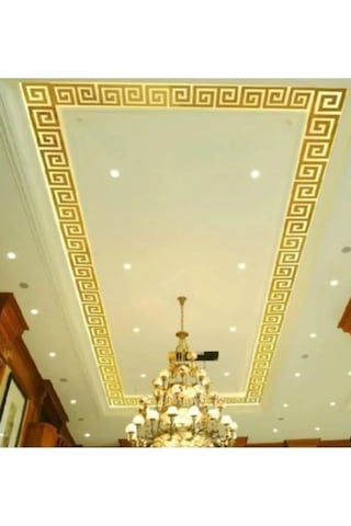 Labirent Bordür 60 Adet 7x7 Plexi Dekoratif Ayna Altın Antre Bord Altın