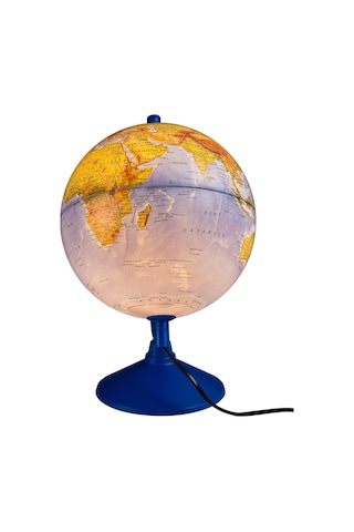 Işıklı Dünya Küresi Fiziki+Siyasi 30Cm