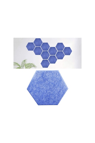 Sones Altıgen Renkli Dekoratif Akustik Paneller, Rastgele Renk Teslimatı 9 Mm 3,7 Kg Tipi