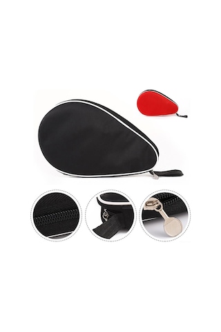 Siyah Masa Tenisi Raket Ekipmanları Oxford Kumaş Yepyeni Siyah