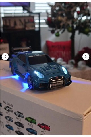 Pasifik Toys 1:43 Kumandalı Mini Metal Şarjlı Nissan Gtr 4wd Mavi Renk