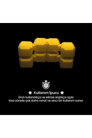 Katlanabilir Sonsuz Küp Hareketli Stres Oyuncağı Sarı